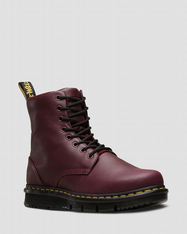 Dr Martens Pánské Kotníkové Boty Lexington Vínové, CZ-218479